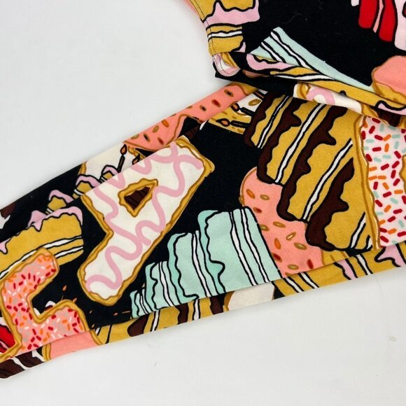 LuLaRoe  Multi Color Leggings One Size NEW Glazed Donuts - Picture 3 of 4